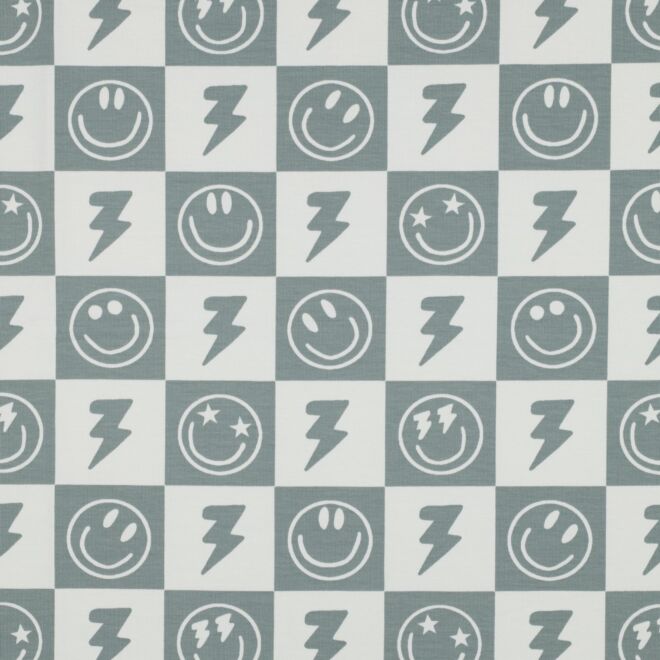 Happy Face & Karo Jersey salbei