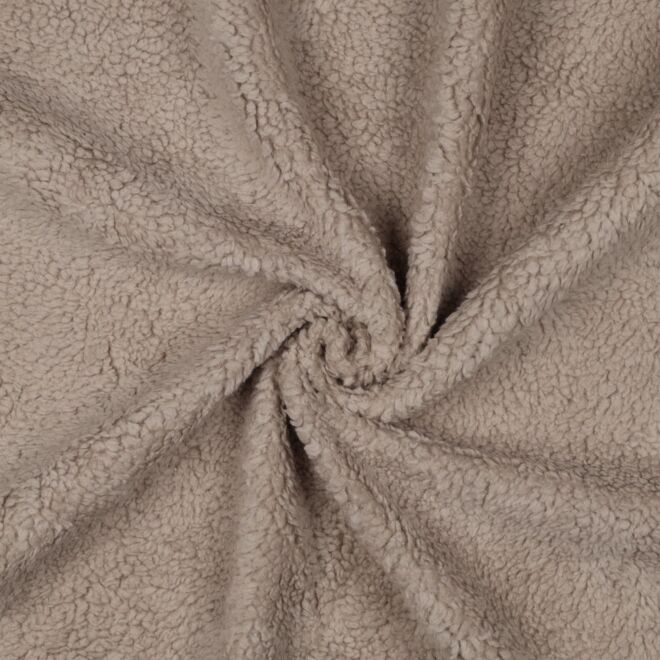 Baumwoll-Teddy taupe