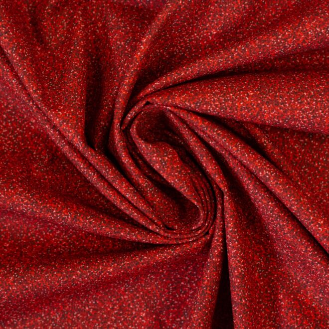 Baumwollwebware Glitter rot