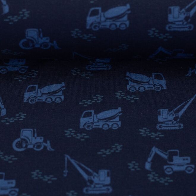 Jersey Baustelle by JaTiJu dunkelblau/blau