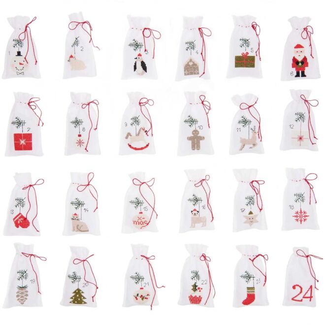 Stickpackung Adventkalender