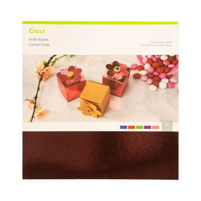 Cricut Kraftboard/-karton 30x30cm 30-pack (Foil Jewels)
