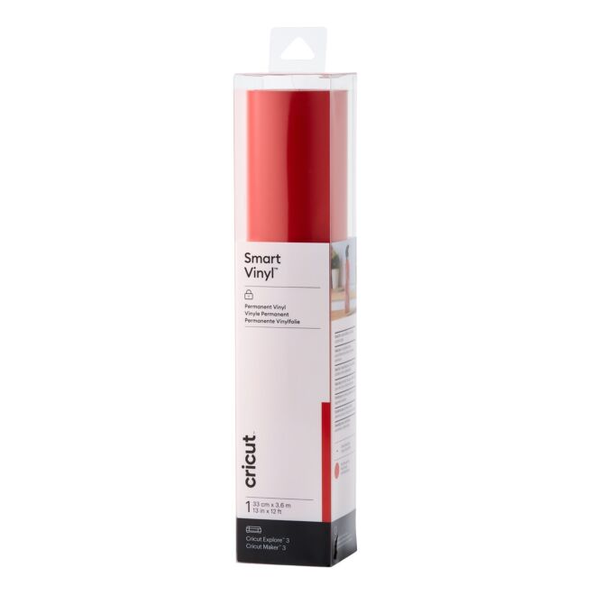 Cricut Smart Vinyl Permanent 33x366cm (Rot)