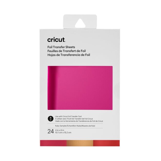 Cricut Foil Transfer Sheets RUBY 10,1x15,2cm