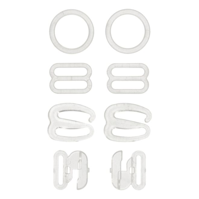 BH/Bikini-Zubehör-Set (8-teilig) transparent