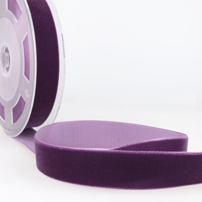 38mm Hochdichtes Samtband lila
