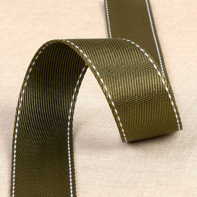 30mm Gurtband mit Naht olivgrün