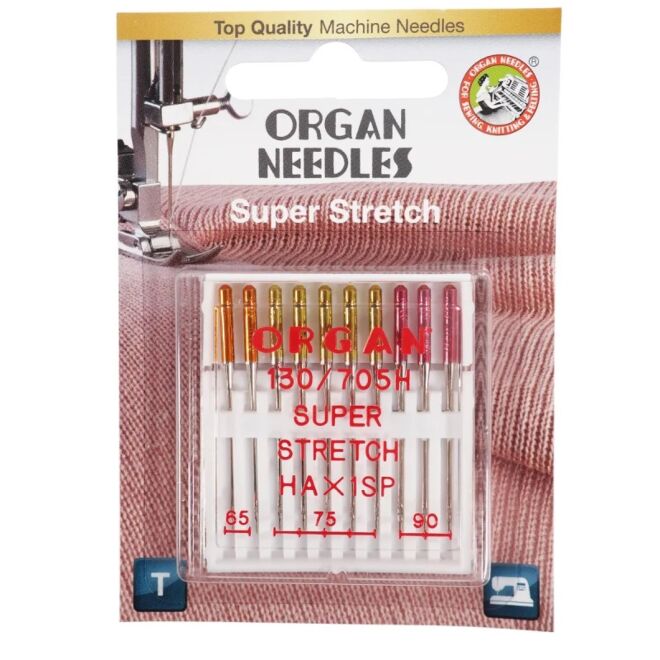 Organ N&auml;hmaschinennadeln "Super Stretch 65-90" (Blister Pack)