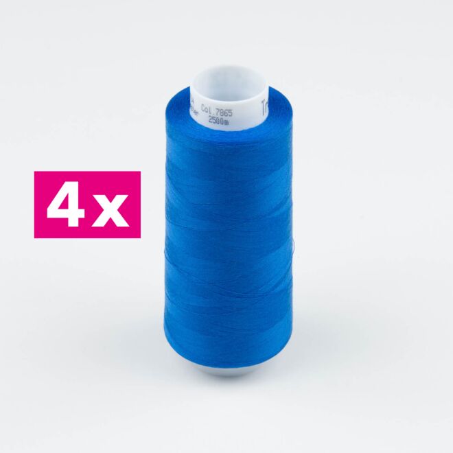 Amann-Mettler Trojalock Overlockgarn No. 120, 4x2500m/gleiche Farbe - Farbe: 7865