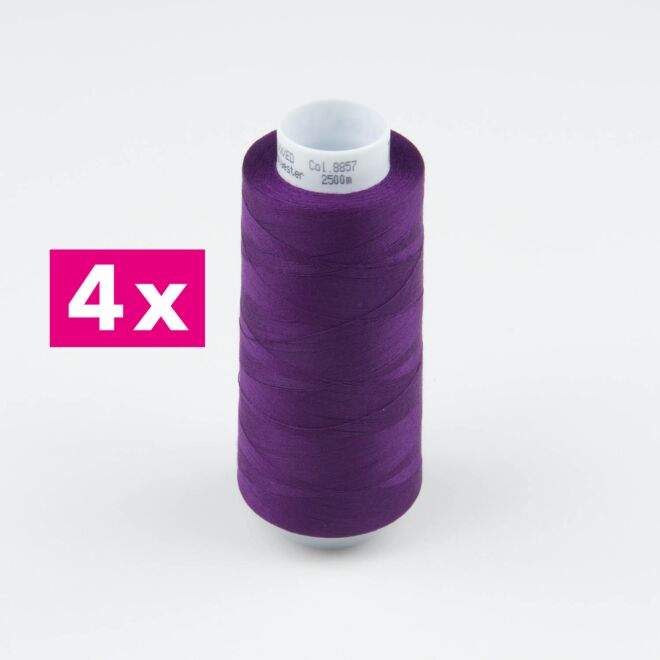 Amann-Mettler Trojalock Overlockgarn No. 120, 4x2500m/gleiche Farbe - Farbe: 8857