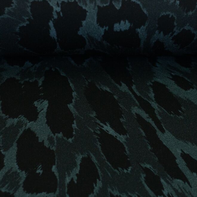 Vorbestellung Viskose Webware Leo schwarz by kibadoo