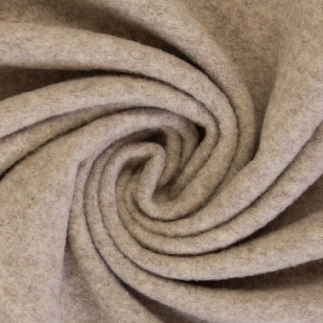 Vorbestellung Merino-Fleece beige meliert
