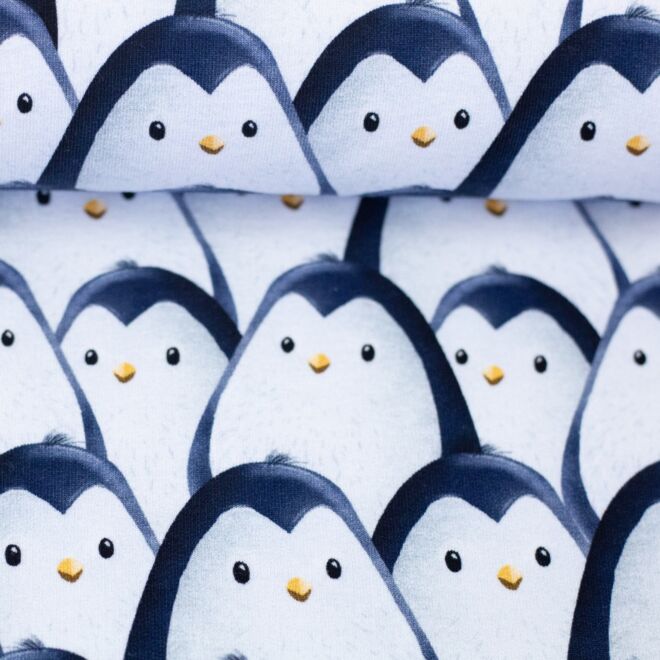 Vorbestellung French Terry On The Rocks Pinguine Allover