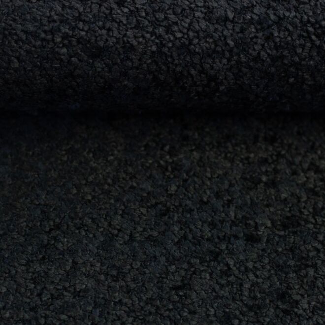 Vorbestellung Chenille-Dekostoff Bogota schwarz
