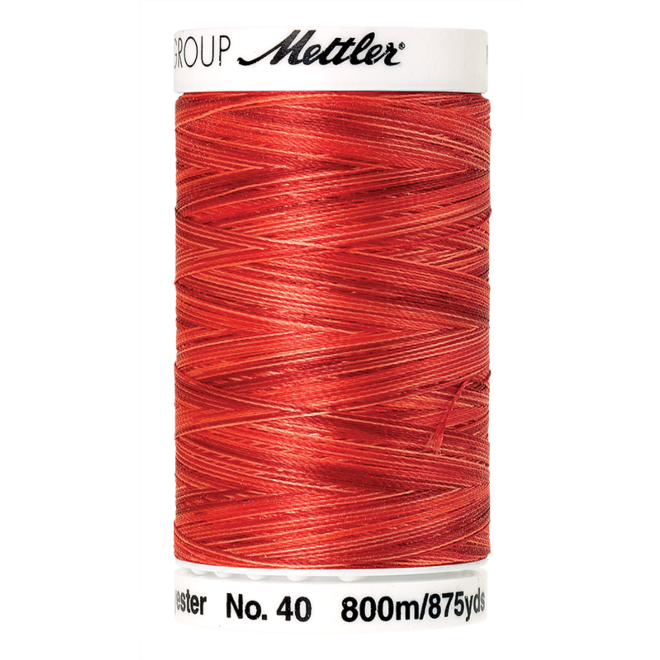 Amann Mettler Poly Sheen Multi, 800m Spule in Fiesta Orange  Die Multifarben harmonieren perfekt mit dem unifarbenen Poly Sheen
