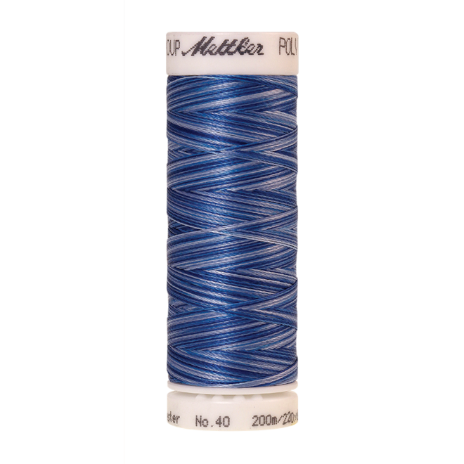 Amann Mettler Poly Sheen Multi, 200m Spule in Nautical Blues  Die Multifarben harmonieren perfekt mit dem unifarbenen Poly Sheen