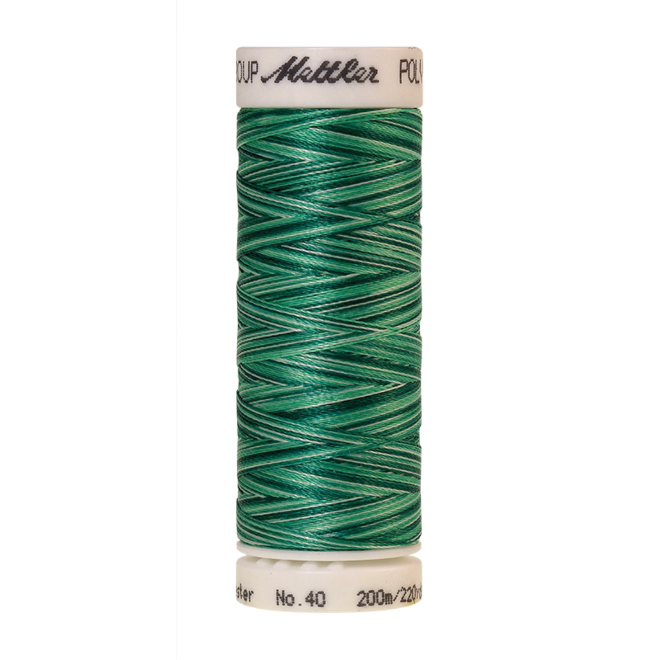 Amann Mettler Poly Sheen Multi, 200m Spule in Minty Leaves  Die Multifarben harmonieren perfekt mit dem unifarbenen Poly Sheen