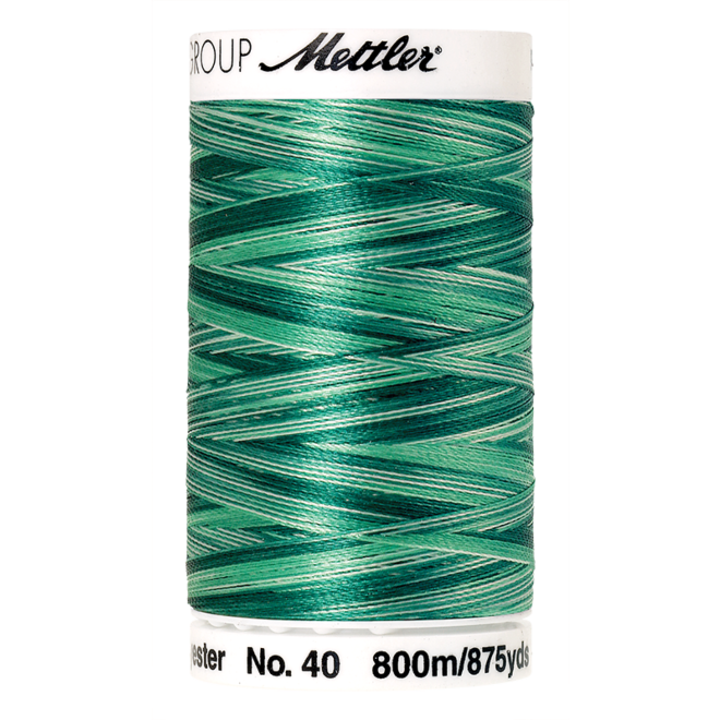 Amann Mettler Poly Sheen Multi, 800m Spule in Minty Leaves  Die Multifarben harmonieren perfekt mit dem unifarbenen Poly Sheen