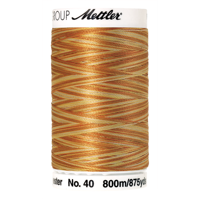 Amann Mettler Poly Sheen Multi, 800m Spule in Amber Mix  Die Multifarben harmonieren perfekt mit dem unifarbenen Poly Sheen