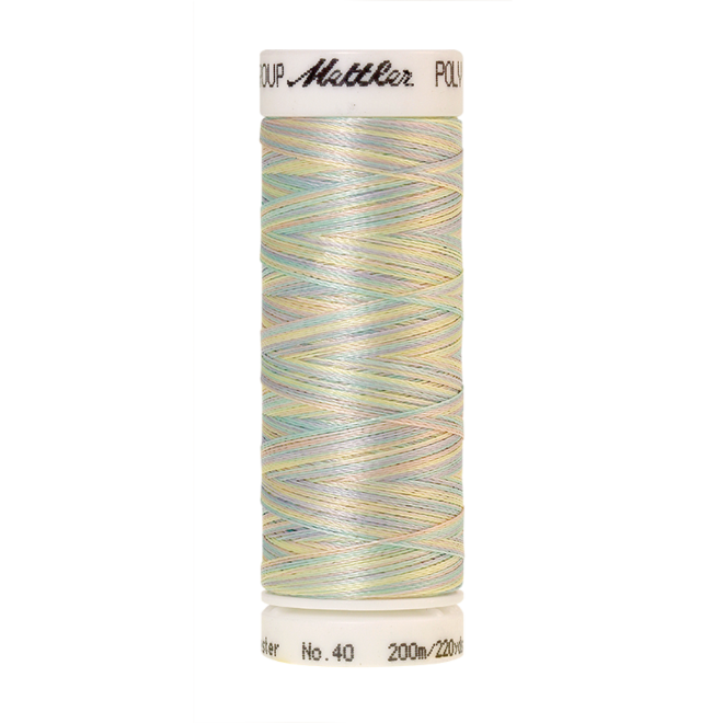 Amann Mettler Poly Sheen Multi, 200m Spule in Baby Boy Pastels  Die Multifarben harmonieren perfekt mit dem unifarbenen Poly Sheen