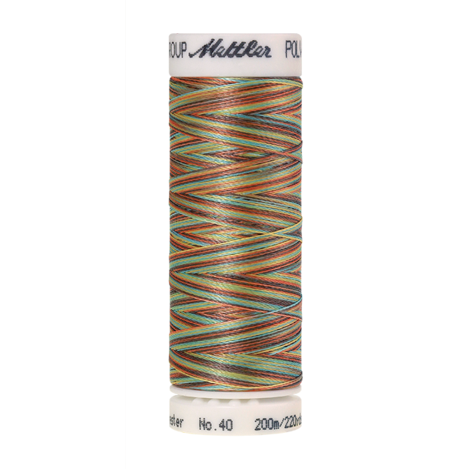 Amann Mettler Poly Sheen Multi, 200m Spule in Coastal Mix  Die Multifarben harmonieren perfekt mit dem unifarbenen Poly Sheen