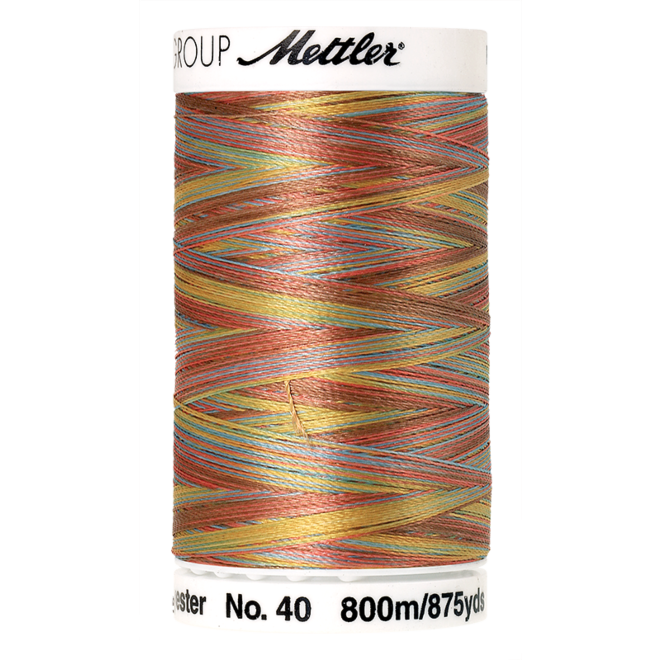 Amann Mettler Poly Sheen Multi, 800m Spule in Coastal Mix  Die Multifarben harmonieren perfekt mit dem unifarbenen Poly Sheen