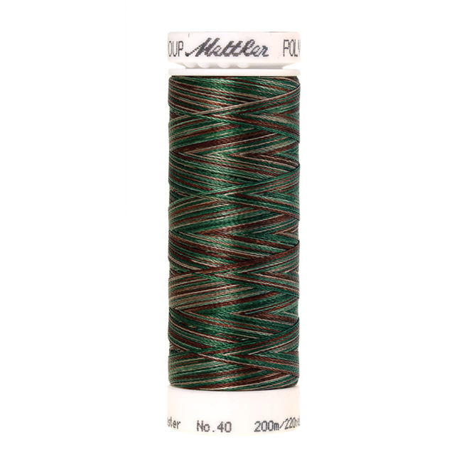 Amann Mettler Poly Sheen Multi, 200m Spule in Forest Woods  Die Multifarben harmonieren perfekt mit dem unifarbenen Poly Sheen