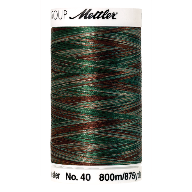 Amann Mettler Poly Sheen Multi, 800m Spule in Forest Woods  Die Multifarben harmonieren perfekt mit dem unifarbenen Poly Sheen