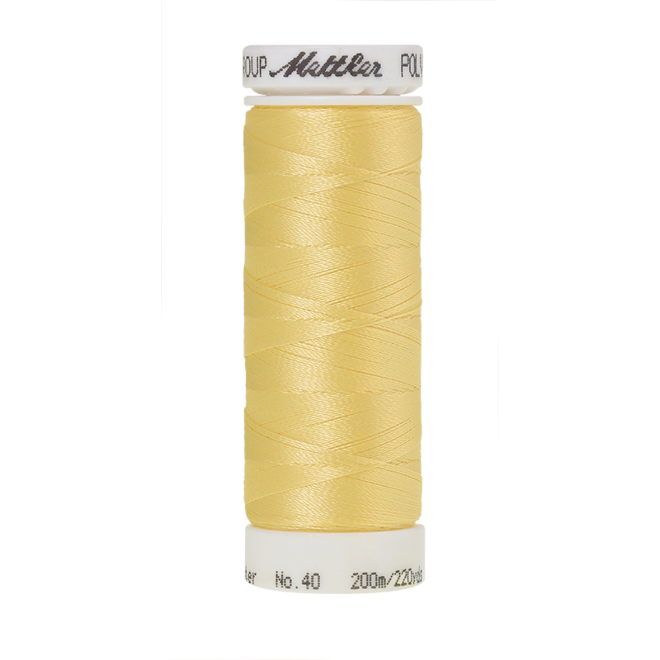 Amann Mettler Poly Sheen Daffodil glänzt durch den trilobalen Fadenquerschnitt besonders schön. Zum Sticken, Quilten, Nähen. 200m Spule