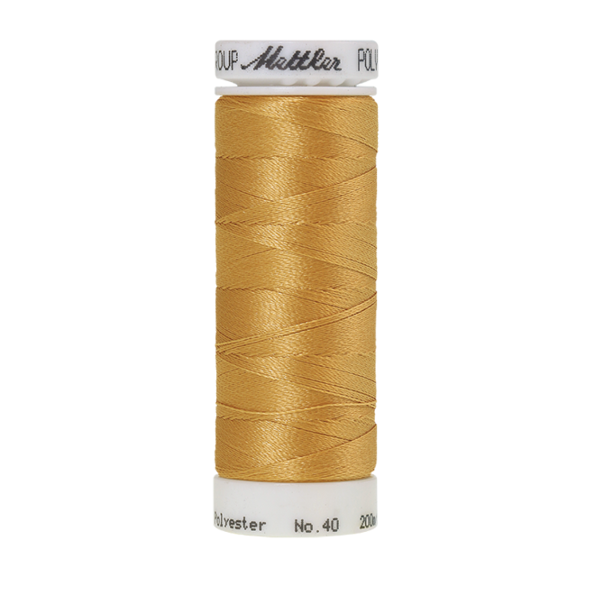 Amann Mettler Poly Sheen Applesauce glänzt durch den trilobalen Fadenquerschnitt besonders schön. Zum Sticken, Quilten, Nähen. 200m Spule