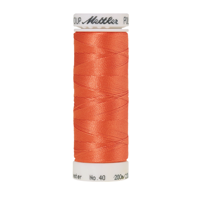 Amann Mettler Poly Sheen Melon glänzt durch den trilobalen Fadenquerschnitt besonders schön. Zum Sticken, Quilten, Nähen. 200m Spule