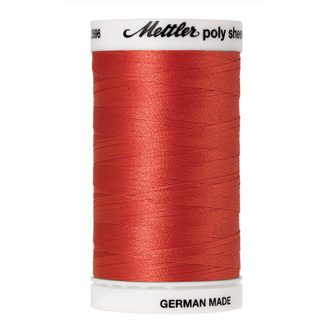 Amann Mettler Poly Sheen Spanish Tile glänzt durch den trilobalen Fadenquerschnitt besonders schön. Zum Sticken, Quilten, Nähen. 800m Spule