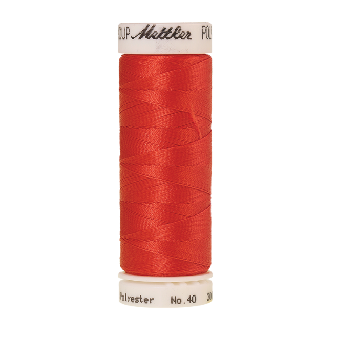 Amann Mettler Poly Sheen Spanish Tile glänzt durch den trilobalen Fadenquerschnitt besonders schön. Zum Sticken, Quilten, Nähen. 200m Spule