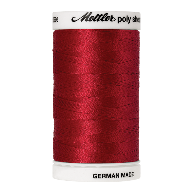 Amann Mettler Poly Sheen Poinsettia glänzt durch den trilobalen Fadenquerschnitt besonders schön. Zum Sticken, Quilten, Nähen. 800m Spule