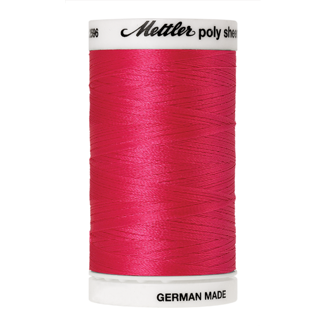 Amann Mettler Poly Sheen Tropical Pink glänzt durch den trilobalen Fadenquerschnitt besonders schön. Zum Sticken, Quilten, Nähen. 800m Spule
