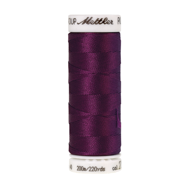 Amann Mettler Poly Sheen Dark Current glänzt durch den trilobalen Fadenquerschnitt besonders schön. Zum Sticken, Quilten, Nähen. 200m Spule