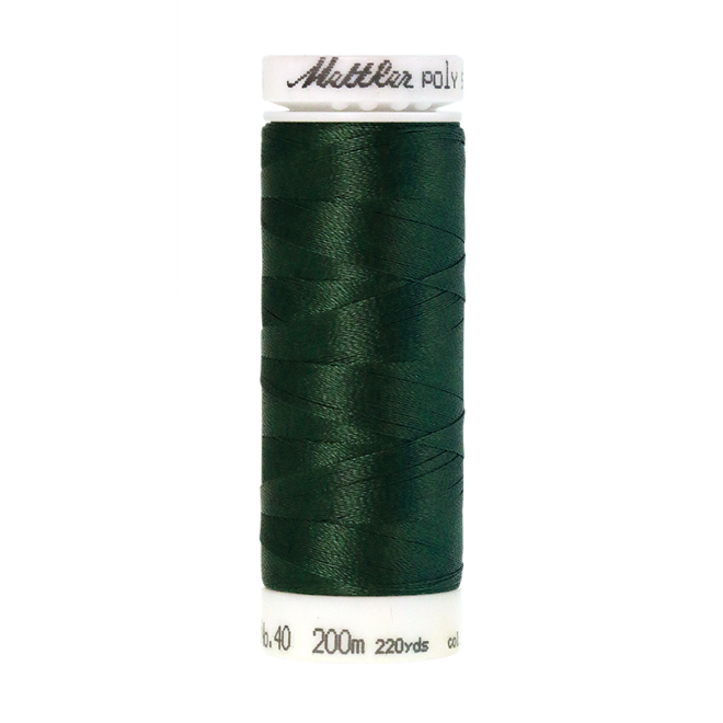 Amann Mettler Poly Sheen Deep Green glänzt durch den trilobalen Fadenquerschnitt besonders schön. Zum Sticken, Quilten, Nähen. 200m Spule