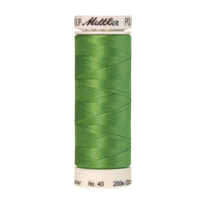 Amann Mettler Poly Sheen Bright Mint glänzt durch den trilobalen Fadenquerschnitt besonders schön. Zum Sticken, Quilten, Nähen. 200m Spule