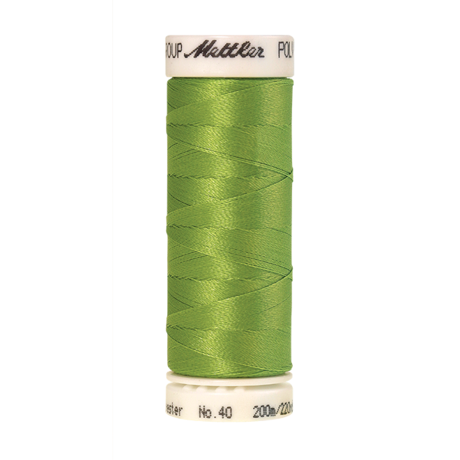 Amann Mettler Poly Sheen Erin Green glänzt durch den trilobalen Fadenquerschnitt besonders schön. Zum Sticken, Quilten, Nähen. 200m Spule