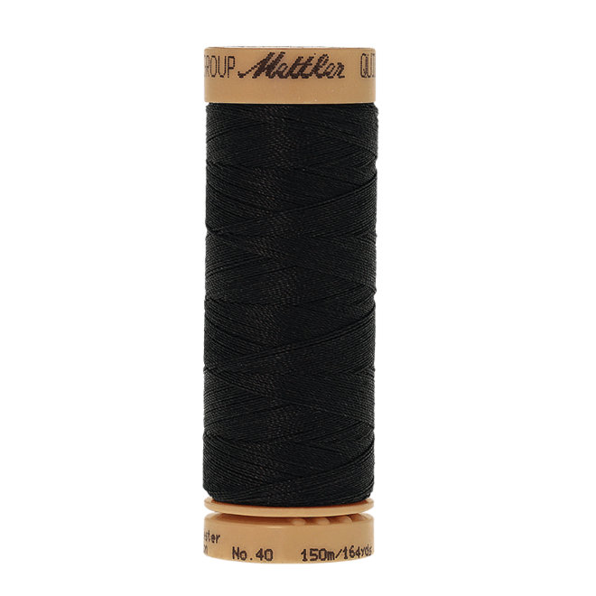 Amann Mettler Quilting waxed, 150m - White Handquiltgarn