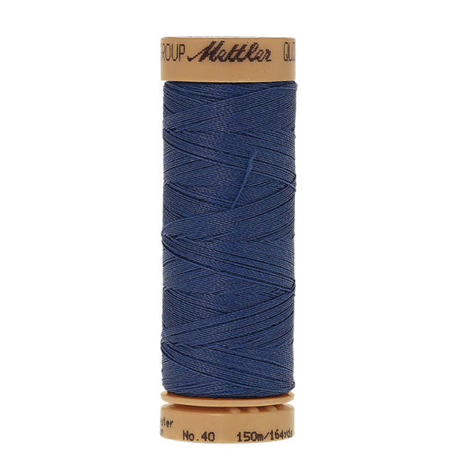 Amann Mettler Quilting waxed, 150m - Royal Blue Handquiltgarn