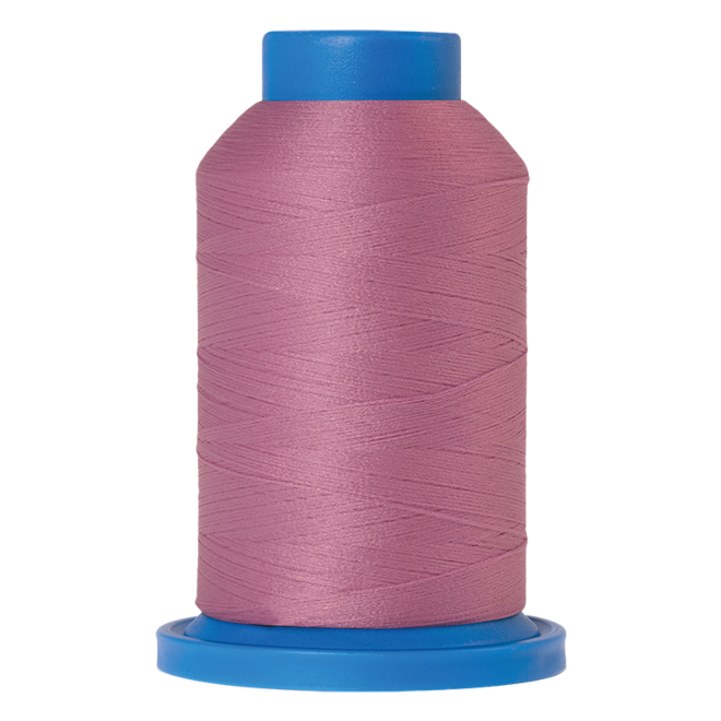 Amann Mettler Seraflock in der Farbe Cachet auf der 1000m Kone. Seraflock ist ein Bauschgarn, besonders geeignet für Dessous, Schwimm- und Sportbekleidung.