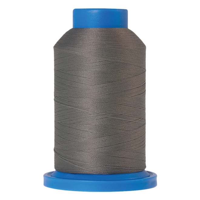 Amann Mettler Seraflock in der Farbe Tin auf der 1000m Kone. Seraflock ist ein Bauschgarn, besonders geeignet für Dessous, Schwimm- und Sportbekleidung.