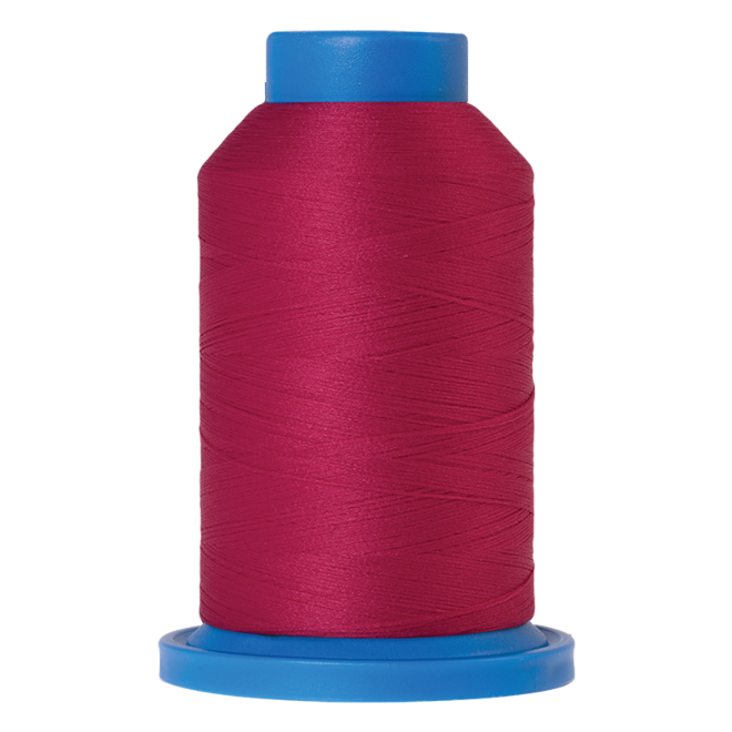 Amann Mettler Seraflock in der Farbe Fuschia auf der 1000m Kone. Seraflock ist ein Bauschgarn, besonders geeignet für Dessous, Schwimm- und Sportbekleidung.