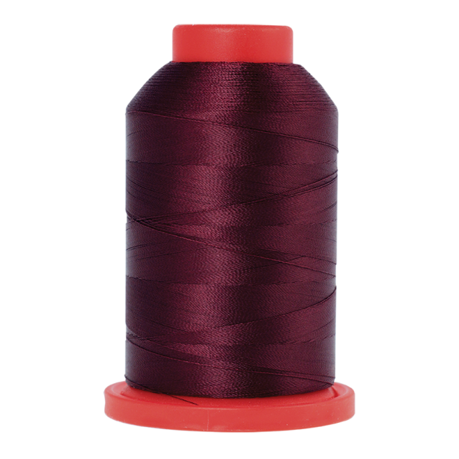 Amann Mettler Seralene in der Farbe Bordeaux auf der 2000m Kone. Seralene ist hervorragend geeignet für feine Nähte auf leichten Stoffen!