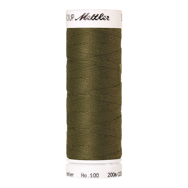 Amann Mettler Seralon 100, 200m - Olive Drab - Allesnäher