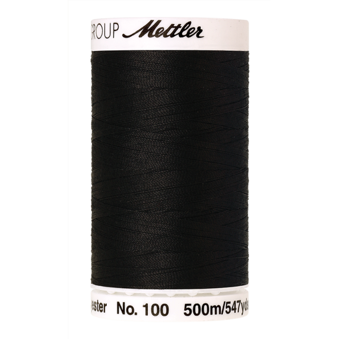 Amann Mettler Seralon 100, 500m - Black - Allesnäher