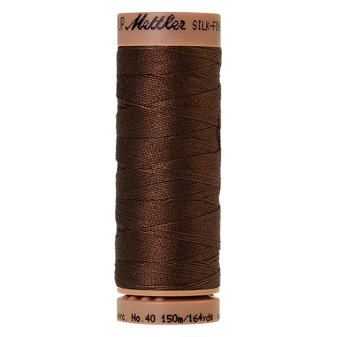Silk-Finish Cotton 40, 150m - Redwood: Reines Baumwollgarn aus 100% langstapliger, ägyptischer Baumwollte von Amann Mettler