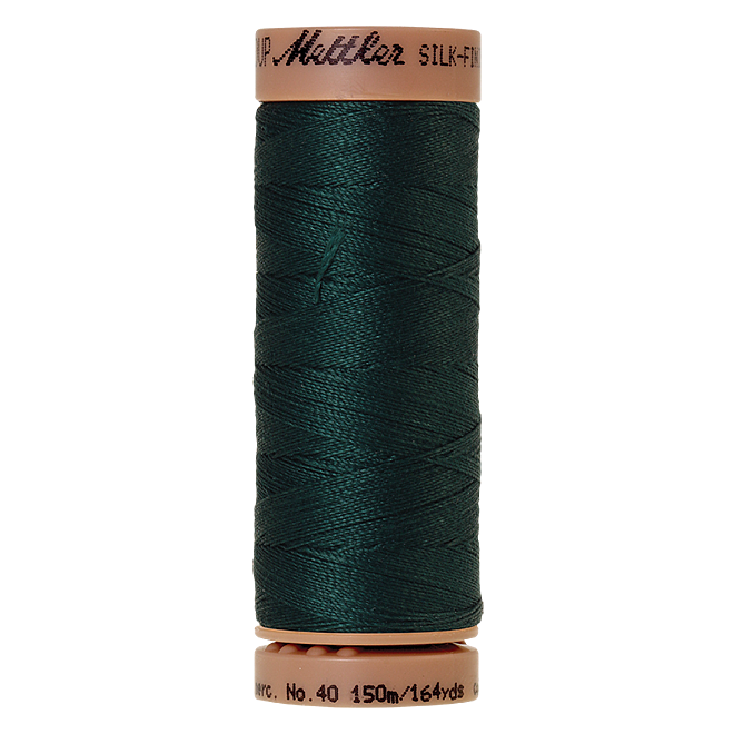 Silk-Finish Cotton 40, 150m - Swamp: Reines Baumwollgarn aus 100% langstapliger, ägyptischer Baumwollte von Amann Mettler