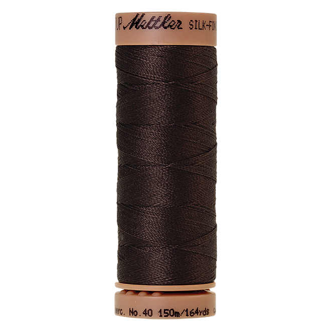 Silk-Finish Cotton 40, 150m - Black Peppercorn: Reines Baumwollgarn aus 100% langstapliger, ägyptischer Baumwollte von Amann Mettler
